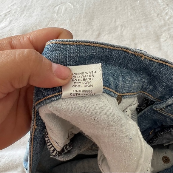 Pistola Audrey Distressed Mid-Rise Skinny Jeans in Tidal Blue - Picture 6 of 9